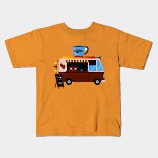 coffee shop offering van delivery Kids T-Shirt